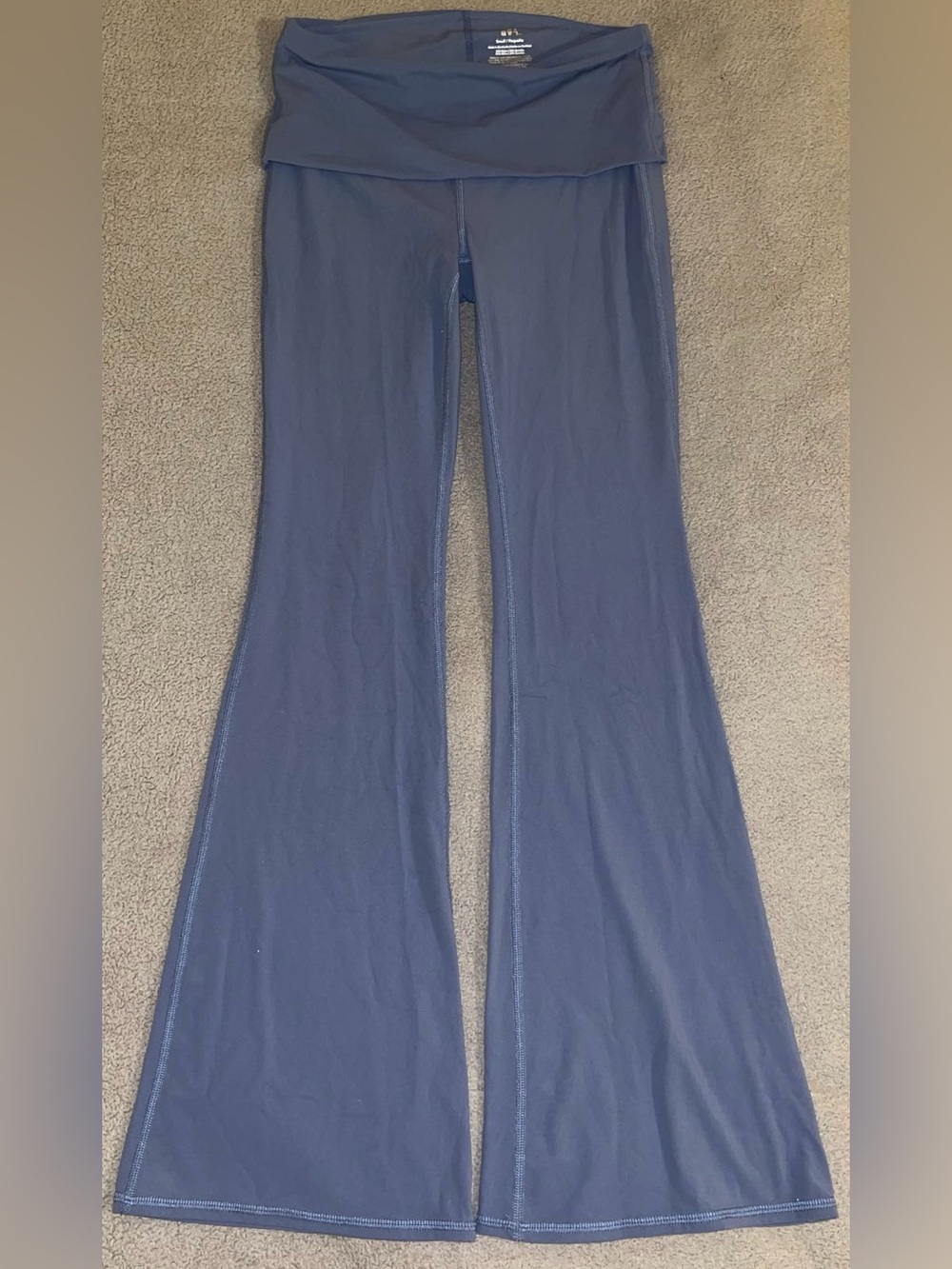 JoyLab Dusty Blue Fold Over Flare Leggings